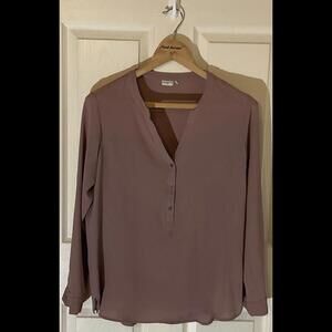 JACQUELINE DE YONG Women’s  Blush Colored JDYTRACK L/S BLOUSE WVN Size 40